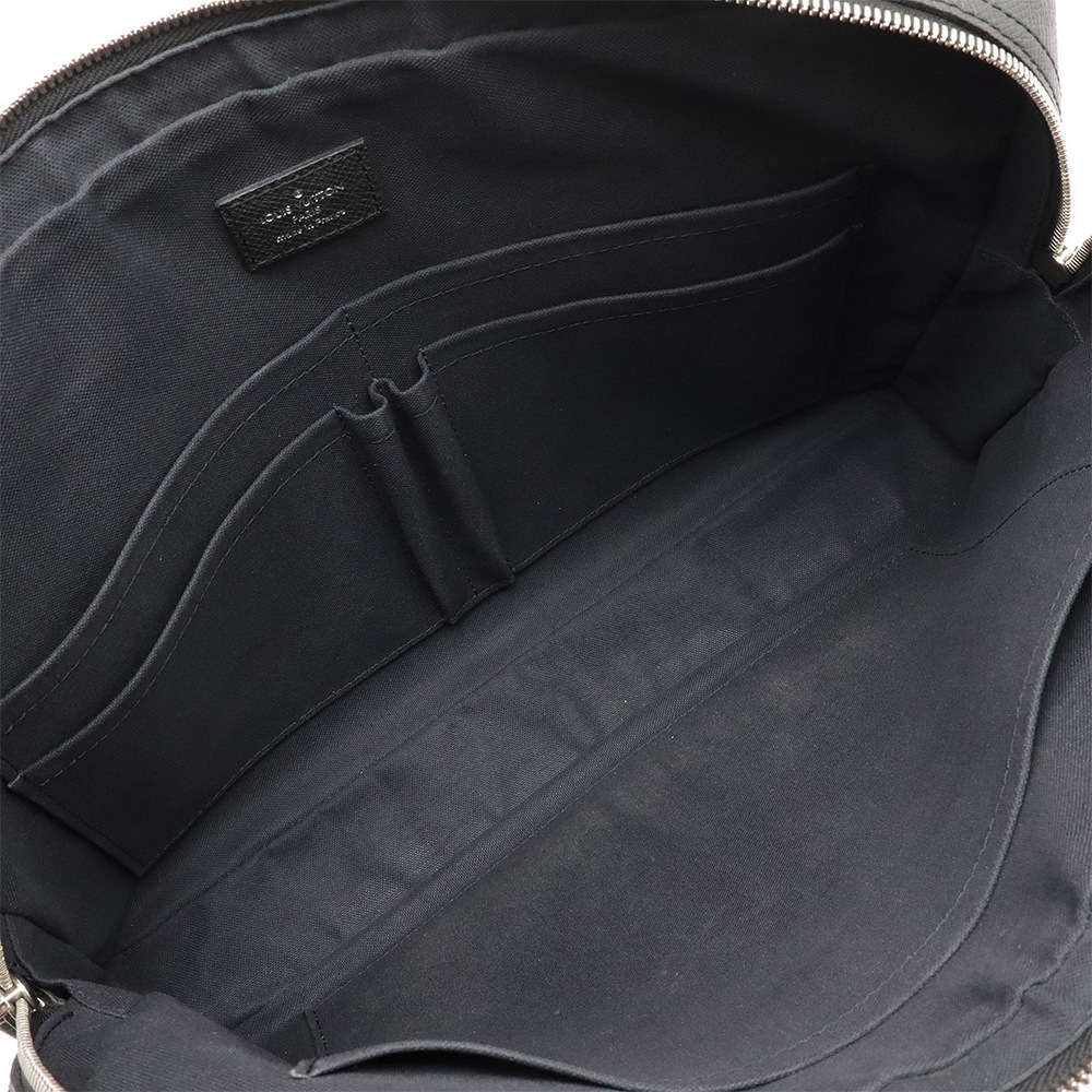LOUIS VUITTON Taiga PDB Business Bag Briefcase Ardoise Black Shoulder Strap - Picture 6 of 9